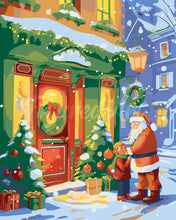 Load image into Gallery viewer, Paint by numbers kit Santa&#39;s Greeting Figured&#39;Art