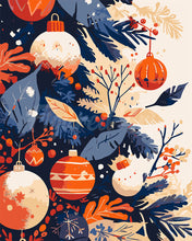 Load image into Gallery viewer, Paint by numbers kit Christmas baubles Figured'Art