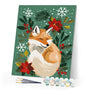 Paint by numbers kit Little Christmas Fox Figured'Art