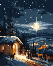 Load image into Gallery viewer, Paint by numbers kit Holy Night Figured'Art