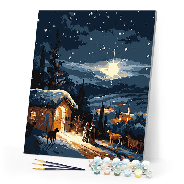Paint by numbers kit Holy Night Figured'Art