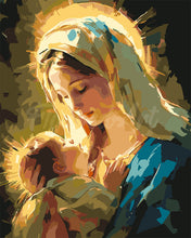 Load image into Gallery viewer, Paint by numbers kit Mary's Embrace Figured'Art