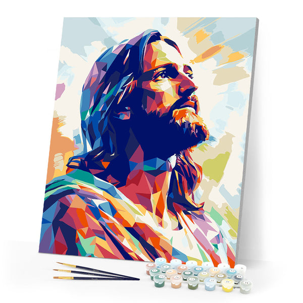 Paint by numbers kit Jesus' Radiant Glory Figured'Art