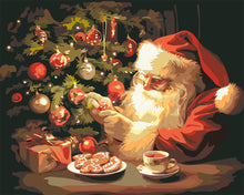 Load image into Gallery viewer, Paint by numbers kit Jolly Santa's Evening Figured'Art
