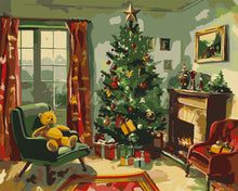 Load image into Gallery viewer, Paint by numbers kit Classic Christmas Fireplace Figured&#39;Art