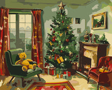 Load image into Gallery viewer, Paint by numbers kit Classic Christmas Fireplace Figured'Art