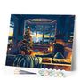 Paint by numbers kit Christmas Room by the Bay Figured'Art