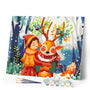 Paint by numbers kit Christmas Woodland Friends Figured'Art