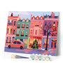 Paint by numbers kit Colorful Christmas Street Figured'Art