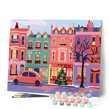 Load image into Gallery viewer, Colorful Christmas Street