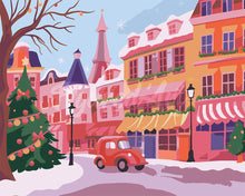 Load image into Gallery viewer, Paint by numbers kit Colorful Christmas Town Figured&#39;Art