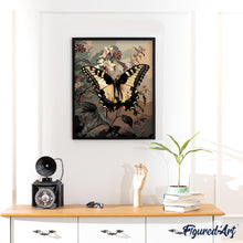 Load image into Gallery viewer, Swallowtail and White Flowers