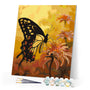 Paint by numbers kit Swallowtail and Orange Flowers Figured'Art