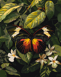 Paint by numbers kit Heliconius Erato Butterfly Figured'Art