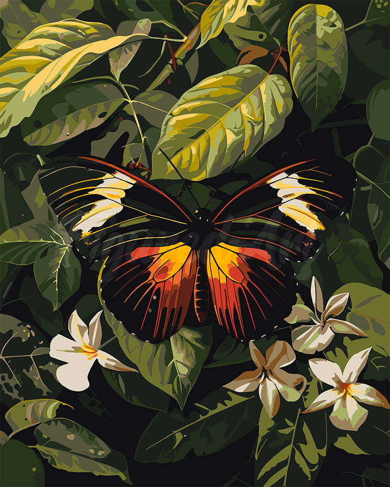 Paint by numbers kit Heliconius Erato Butterfly Figured'Art