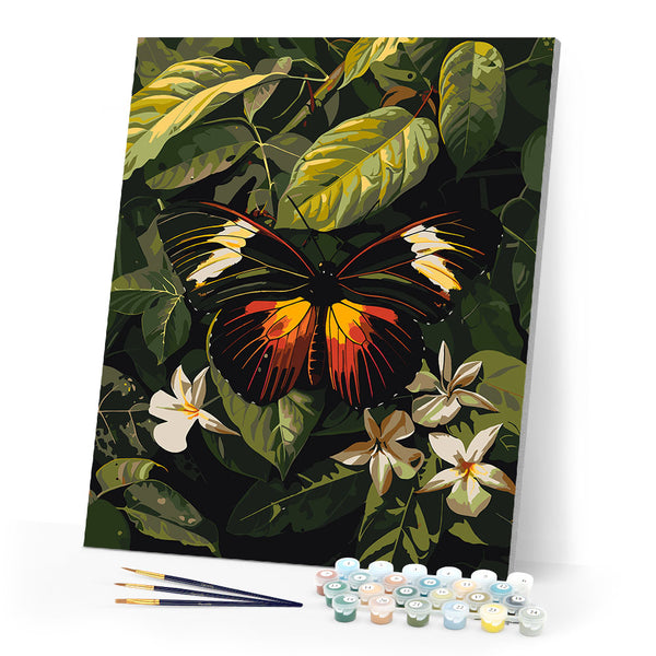 Paint by numbers kit Heliconius Erato Butterfly Figured'Art