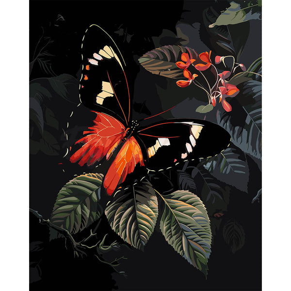 Moneta Longwing Butterfly and Foliage