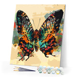 Paint by numbers kit Sunset Moth Butterfly Figured'Art