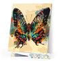 Paint by numbers kit Sunset Moth Butterfly Figured'Art