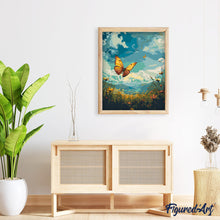 Load image into Gallery viewer, Copper Butterfly Under a Blue Sky