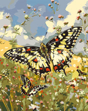 Load image into Gallery viewer, Paint by numbers kit Proserpina Butterfly and Wildflowers Figured'Art