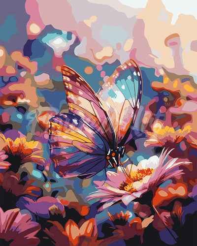 Paint by numbers kit Foraging Butterfly Figured'Art