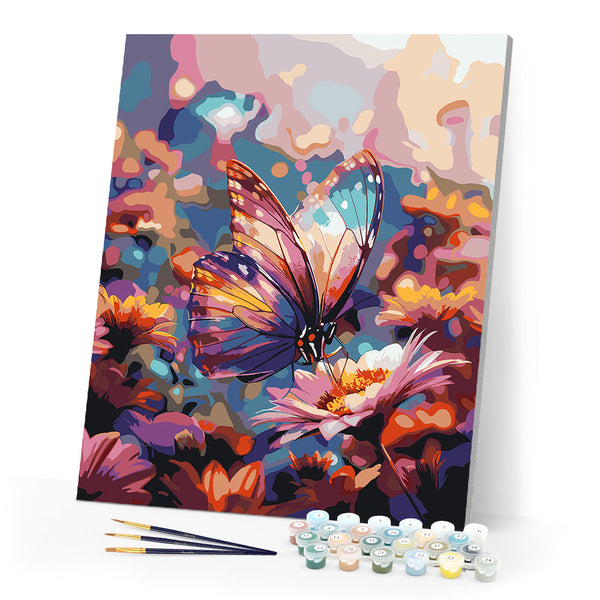Paint by numbers kit Foraging Butterfly Figured'Art