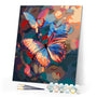 Paint by numbers kit Vibrant Butterflies Figured'Art