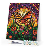 Paint by numbers kit Mosaic Butterfly Figured'Art