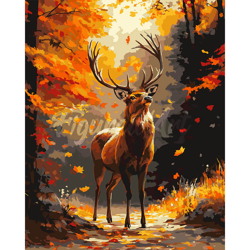 Majestic Stag in Fall