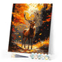 Paint by numbers kit for adults Majestic Stag in Fall Figured'Art