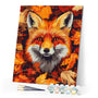 Paint by numbers kit for adults Fox in Fall Leaves Figured'Art