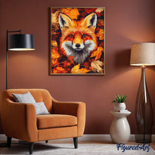 Load image into Gallery viewer, Fox in Fall Leaves