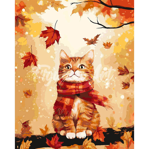 Cozy Fall Cat