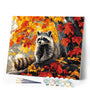 Paint by numbers kit Fall Raccoon Figured'Art
