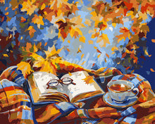 Load image into Gallery viewer, Paint by numbers kit Fall Reading Escape Figured&#39;Art