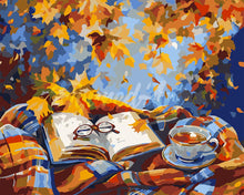 Load image into Gallery viewer, Paint by numbers kit Fall Reading Escape Figured'Art