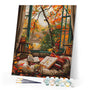 Paint by numbers kit Cozy Fall Reading Figured'Art