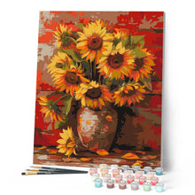Load image into Gallery viewer, Sunflowers in Fall Vase