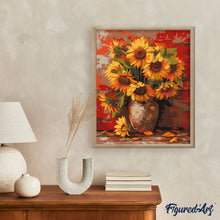 Load image into Gallery viewer, Sunflowers in Fall Vase