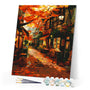 Paint by numbers kit Fall Café Street Figured'Art