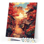 Paint by numbers kit Fall Street in Kyoto Figured'Art