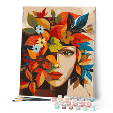 Load image into Gallery viewer, Picasso-Inspired Fall Flora Face