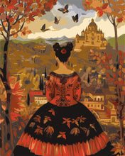 Load image into Gallery viewer, Paint by numbers kit Frida Kahlo-Inspired Fall Lady Figured&#39;Art