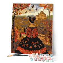 Load image into Gallery viewer, Frida Kahlo-Inspired Fall Lady