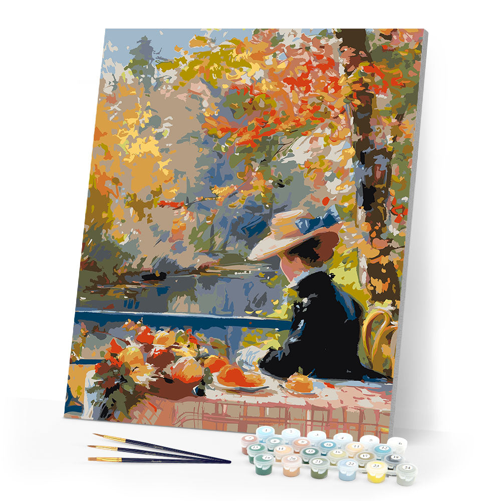 Paint by Numbers for adults - Renoir-Inspired Fall Lady – Figured'Art