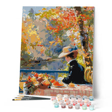 Load image into Gallery viewer, Renoir-Inspired Fall Lady