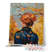Load image into Gallery viewer, Van Gogh-Inspired Fall Lady