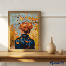 Load image into Gallery viewer, Van Gogh-Inspired Fall Lady