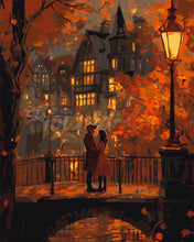 Load image into Gallery viewer, Paint by numbers kit Lovers’ Evening in Fall Figured'Art